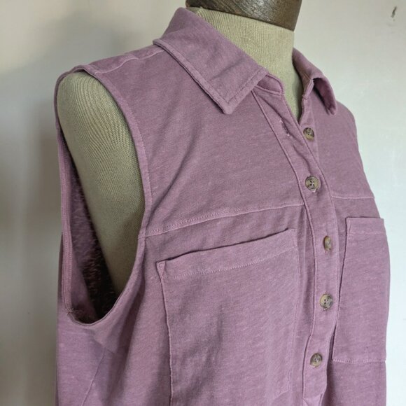 Sonoma Sleeveless Polo Shirt Top XL - Picture 4 of 6